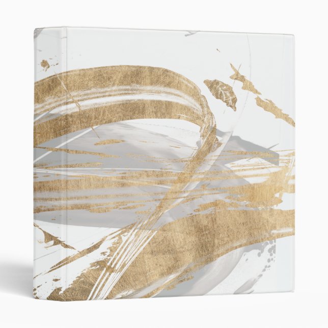 Gold & Grey 3 Ring Binder (Front/Spine)