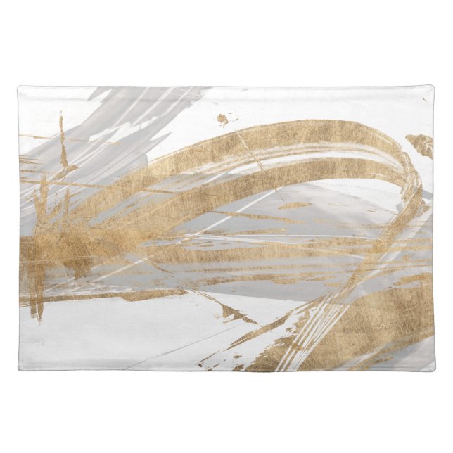 Gold & Grey Cloth Placemat (Front)