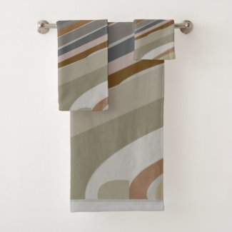 Gold Grey Marble Stone Stripes Pattern