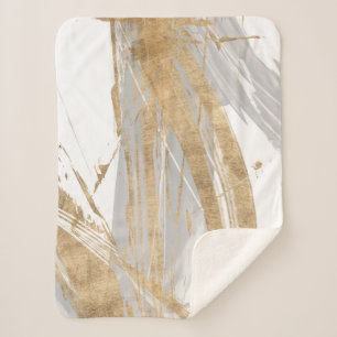 Gold & Grey Sherpa Blanket