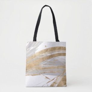 Gold & Grey Tote Bag