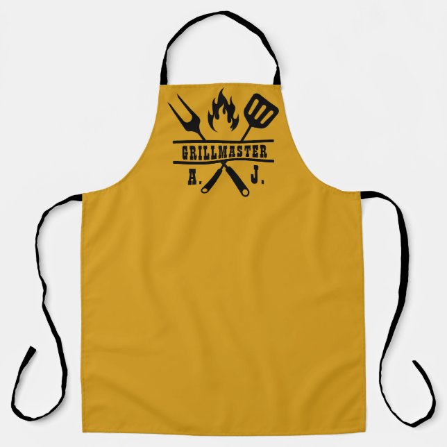 Gold Grillmaster Utensil  Apron (Front)