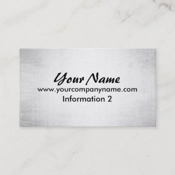 Gold Grunge Steel Metal Look Business Cards by MetalShop at Zazzle
