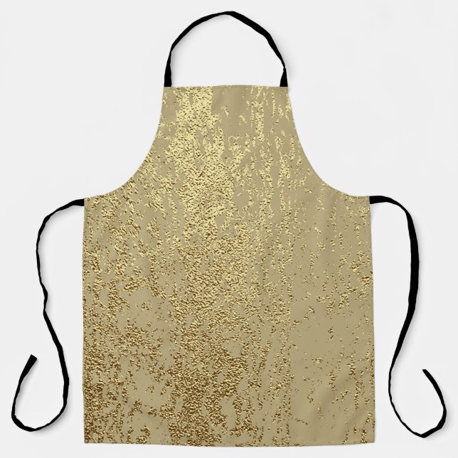 Gold grunge texture to create distressed effect apron (Front)
