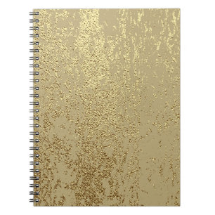 Gold grunge texture to create distressed effect notebook