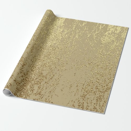 Gold grunge texture to create distressed effect wrapping paper
