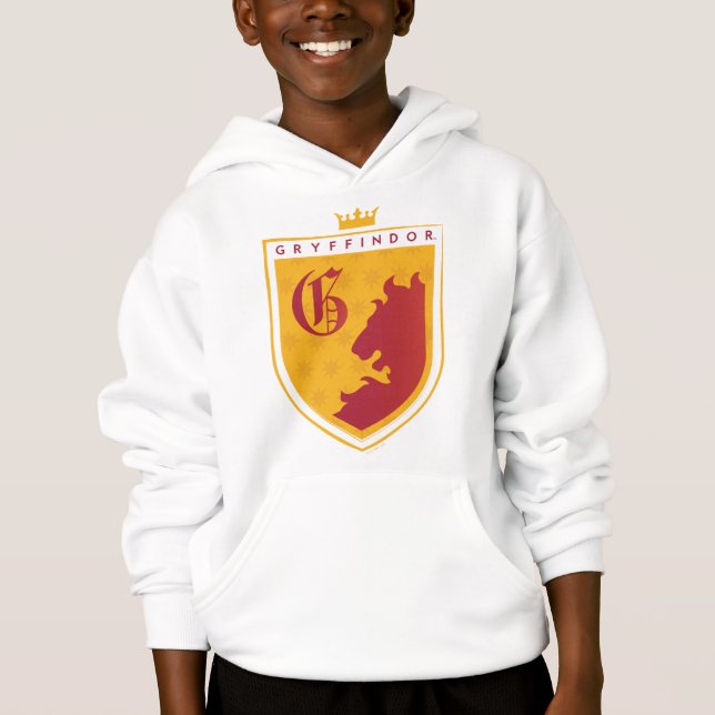 Gold GRYFFINDOR™ Crowned Crest Hoodie (Front)