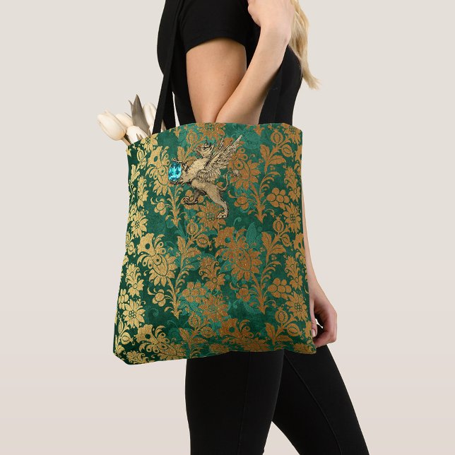 Gold  Gryphon Tote Bag (Creator Uploaded)