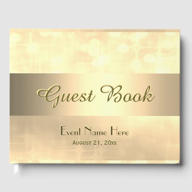 Gold  Guest Book (Front)