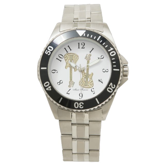 Gold Guitar Watch (Front)