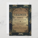 GOLD Halloween  Invitation<br><div class="desc">Cute pumpkin Boo Halloween bash pink Invitation
Adorable cute Boo Halloween illustrations kids party,  perfect Halloween party on pastel blush pink,  with cute illustrations featuring ghosts and boo painted donuts with witch hats,  broom,  white cute ghost,  carved pumpkin,  balloon,  spider and bats. An adorable Halloween illustration.</div>