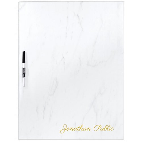 Gold Hand Script Modern Personalized Trendy Dry Erase Board