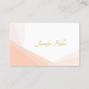 Gold Hand Script Name Professional Elegant Modern Business Card
