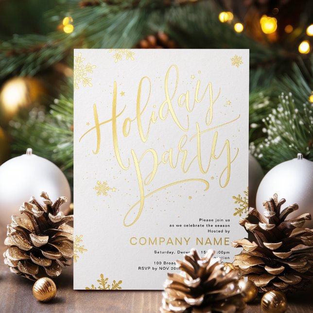 Gold handwritten calligraphy holiday Party (Gold handwritten calligraphy holiday Party)