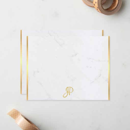 Gold Handwritten Monogram Marble Template Elegant | Zazzle