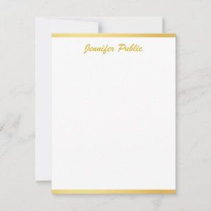 Gold Handwritten Script Name Vertical Template