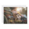Gold happy holidays stars photo holiday card