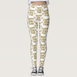 Gold Happy New Year Fireworks Leggings at Zazzle