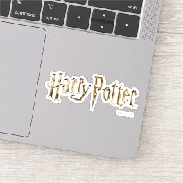 Gold Harry Potter Logo Sticker