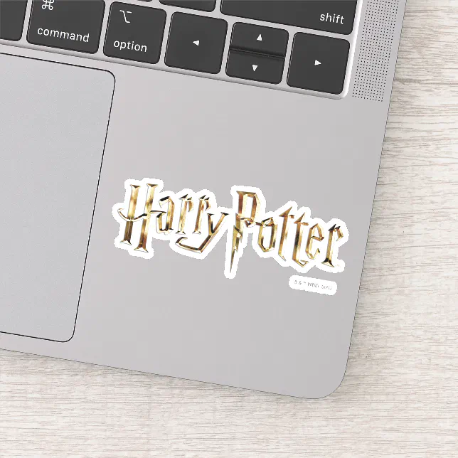 Gold Harry Potter Logo Sticker Zazzle