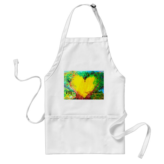 gold heart apron (Front)