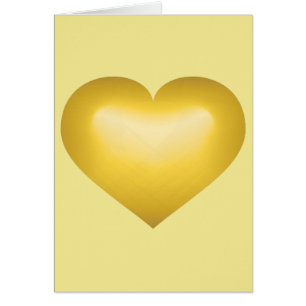 Gold Heart Cards