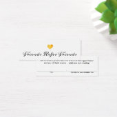 Gold Heart Customer Referral Card (Desk)