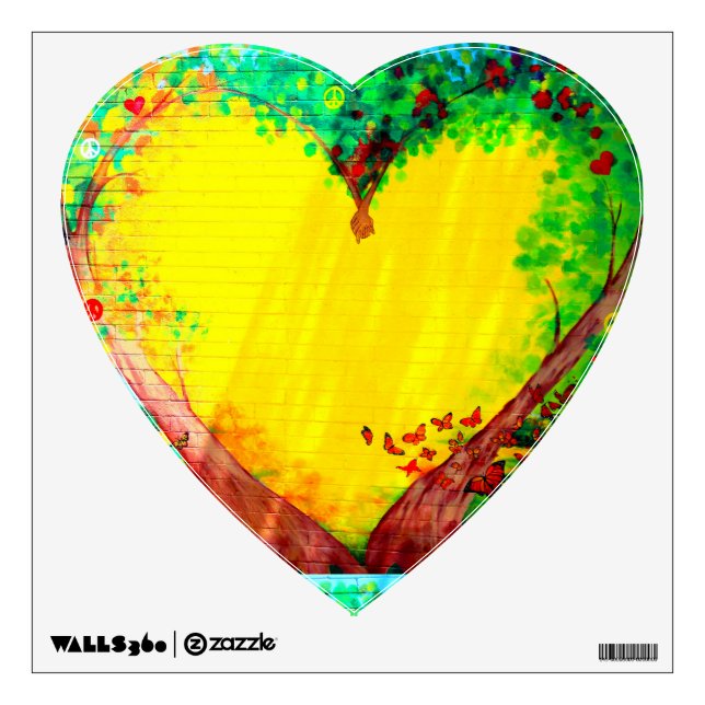 gold heart decal (Front)