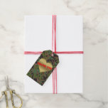 Gold Heart GI Camouflage Party Gift Tags