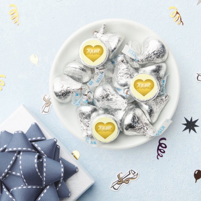 Gold Heart Hershey®'s Kisses® (Party)