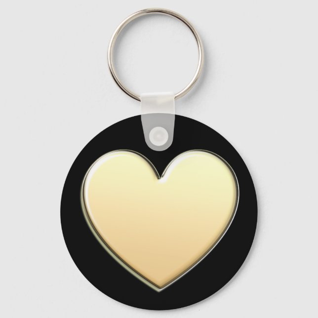 Gold Heart Keychain (Front)