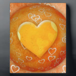 Gold Heart Plaque<br><div class="desc">Spread the Love to the World with Golden Heart.</div>
