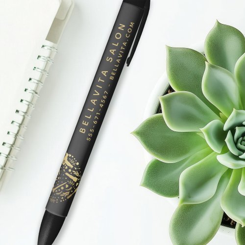 Gold Heart Salon Business Promotion Pen