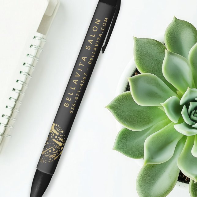 Gold Heart Salon Business Promotion Pen (Creator Uploaded)