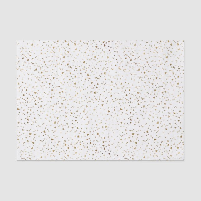 Gold Heart Tissue Paper (Front)