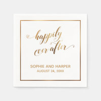 Gold Hearts & Border Happily Ever After, White