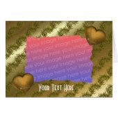 Gold Hearts Elegant Photo (Front Horizontal)