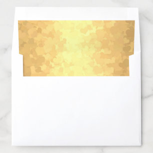 Gold Hearts Glamourous Golden Modern Elegant Envelope Liner
