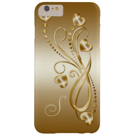 Gold Hearts Gold Ornate Swirls Monogram Iphone6 P Barely There Iphone 