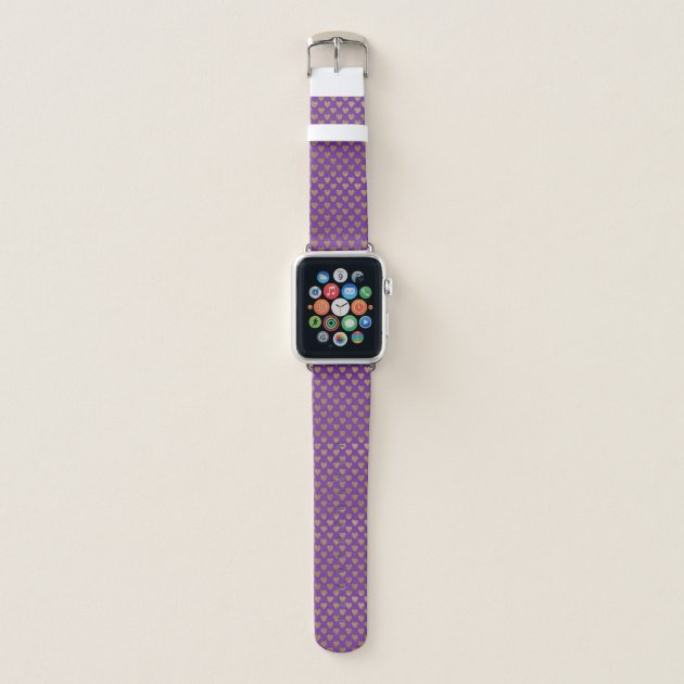 Purple and gold discount apple watch band