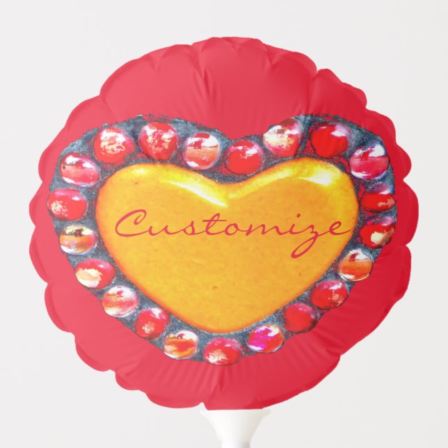 Gold hearts Thunder_Cove Balloon (Front)
