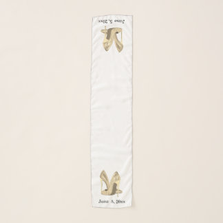 Gold Heels Add Information Yellow Chiffon Scarf