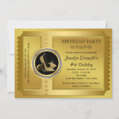 Gold High Heel Shoe Birthday Party Invitation (Front)