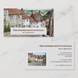 Gold Hill Shaftesbury Dorset England Watercolor