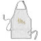 Gold His n Hers Mr & Mrs Matching Aprons