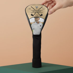 Gold Hole In One Golfer Photo Golf Head Cover