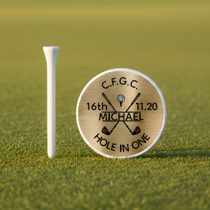 Gold Hole In One Keepsake Golf Tees