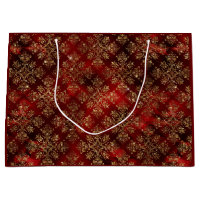 Gold Holiday Christmas Metallic Damask Elegant