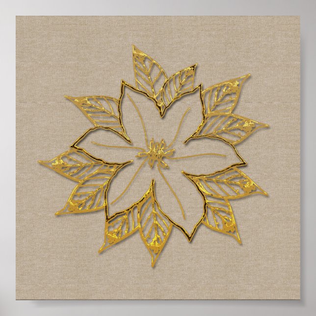 Gold Holiday Season Vibe Poster (Front)