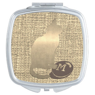 Gold Holidays Vibe Compact Mirror